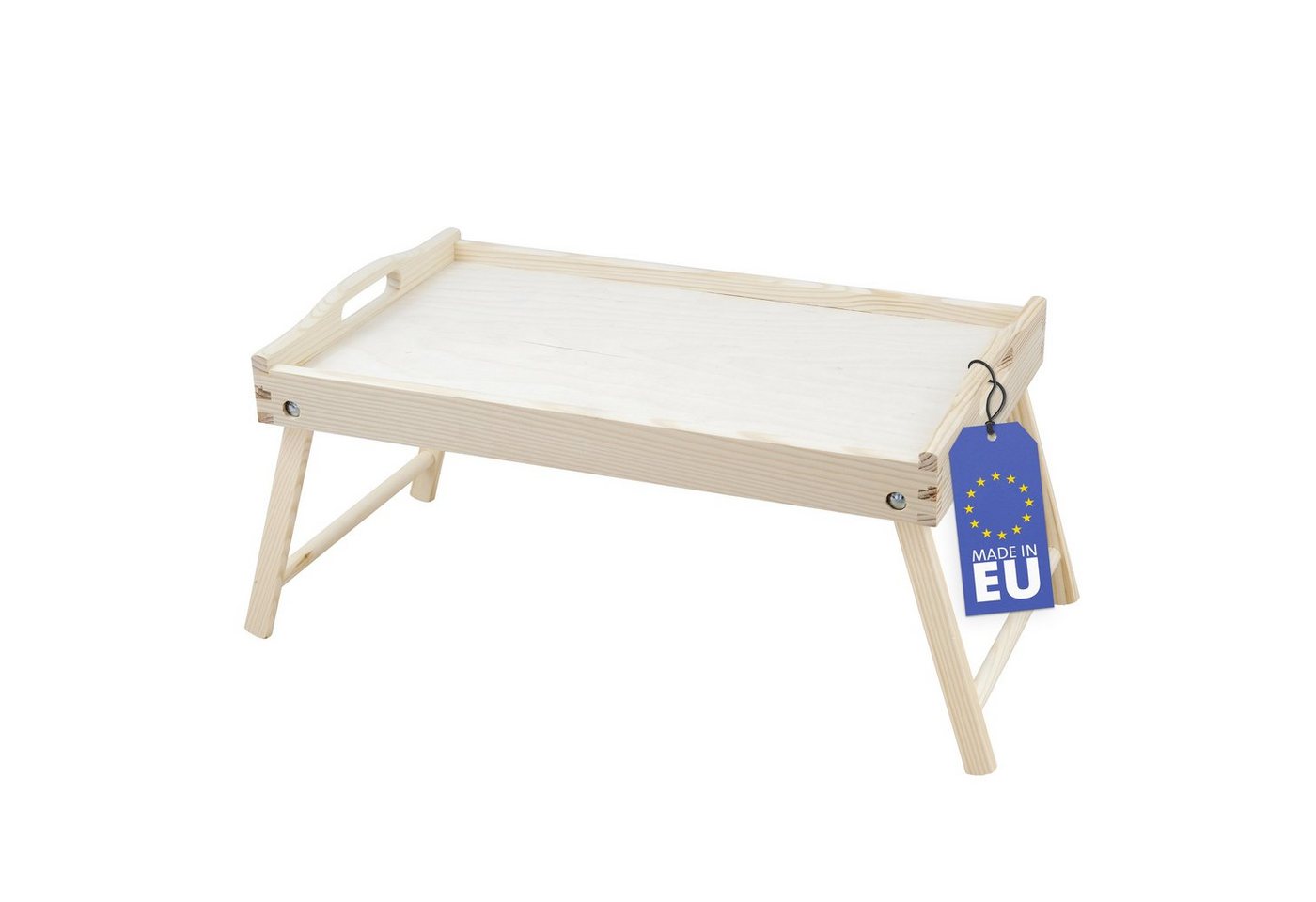 RUBBERNECK Tabletttisch klappbares Frühstückstablett, Essenstablett, Serviertablett, Birkenholz aus nachhaltiger Holzwirtschaft, Made in EU von RUBBERNECK