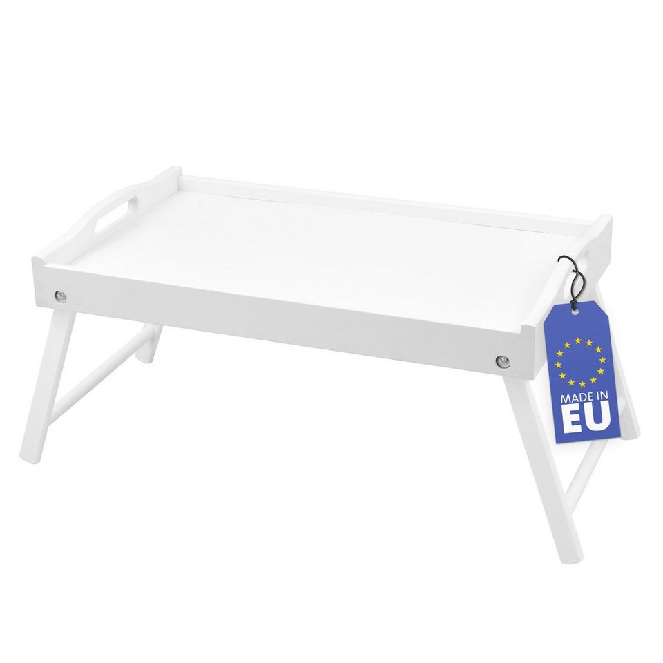 RUBBERNECK Tabletttisch klappbares Frühstückstablett, Essenstablett, Serviertablett, Birkenholz aus nachhaltiger Holzwirtschaft, Made in EU von RUBBERNECK