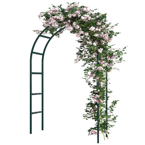 RUBFAC Metall Gartenbogen, Hochzeit & Event Dekoration, Garten Rankhilfe für Kletterpflanzen, frei zusammenbauen 2 Größen für verschiedene Kletterpflanze Rosen Reben Braut Party Dekoration, Armeegrün, RUBFAC Metall Gartenbogen, Hochzeit & Event Dekoration, Garten Rankhilfe für Kletterpflanzen, frei zusammenbauen 2 Größen für verschiedene Kletterpflanze Rosen Reben Braut Party Dekoration, Armeegrün, von RUBFAC
