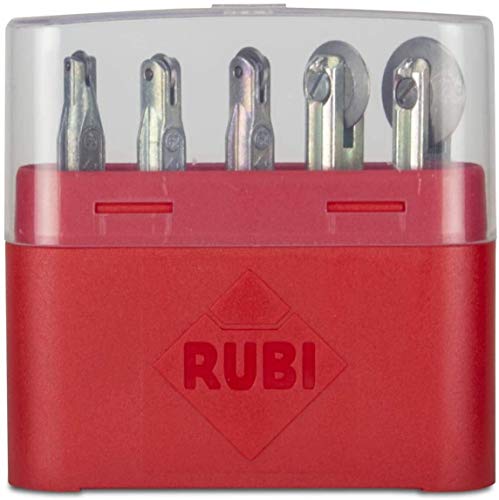 Rubi Tools 5-teiliges Rad-Set TS-MAX, TR-Magnet, Speed-Magnet Fliesenschneider (1/4 Zoll 6 mm, 5/16 Zoll 8 mm, 10 mm, 3/4 Zoll 18 mm, 7/8 Zoll 22 mm), 01969 von RUBI