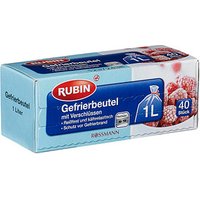 40 RUBIN Gefrierbeutel 1,0 l von RUBIN