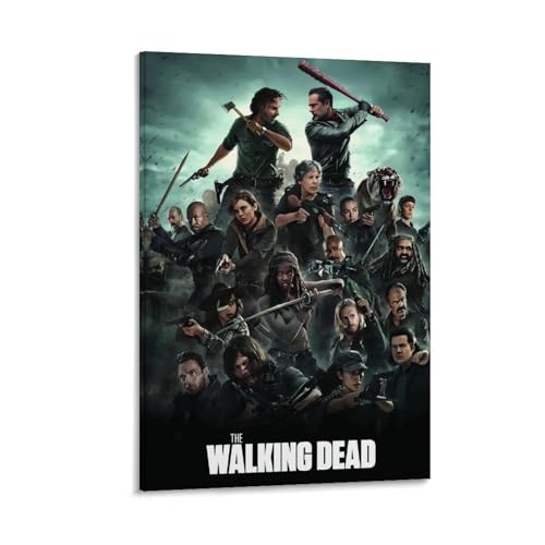 RUBYOH Filmposter "Walking Dead", Kunstdekoration, Wandposter, Dekoration, Raumposter, Druckdekoration, Bar, Restaurant, Dekoration, ästhetisches Poster, 50 x 75 cm, Rahmenstil RUBYOH Filmposter "Walking Dead", Kunstdekoration, Wandposter, Dekoration, Raumposter, Druckdekoration, Bar, Restaurant, Dekoration, ästhetisches Poster, 50 x 75 cm, Rahmenstil von RUBYOH