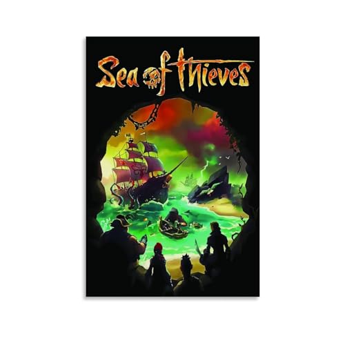 RUBYOH Sea of Thieves Charakter-Poster, ungerahmt, mattes Finish, 30,5 x 45,7 cm, Wohn- und Esszimmer-Dekor von RUBYOH