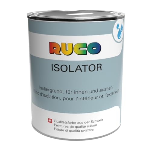 RUCO Isolator weiß - Isoliergrund für Ruß- & Nikotinflecken - wasserbasiert, schnelltrocknend für innen & außen von RUCO