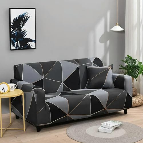 RUDDOG Geometrischer Sofabezug für 1-, 2-, 3- und 4-Sitzer, elastischer Spandex-Sofabezug in L-Form, Chaiselongue-Couch-Schonbezug, Möbelschutzhülle RUDDOG Geometrischer Sofabezug für 1-, 2-, 3- und 4-Sitzer, elastischer Spandex-Sofabezug in L-Form, Chaiselongue-Couch-Schonbezug, Möbelschutzhülle von RUDDOG