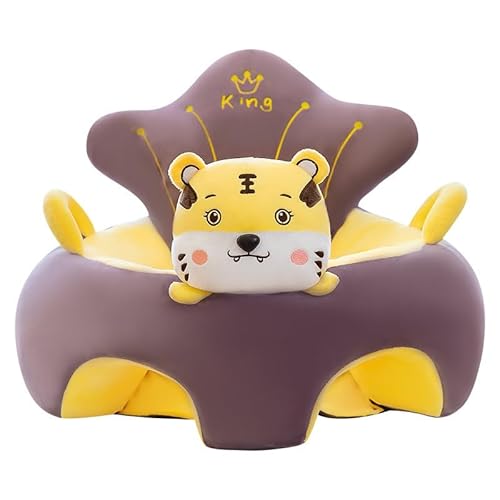 Baby Support Seat Cover Cartoon Infant Safety Support Sofa Cover Baby Learning to Sit Chair Cute Animals Shape Plush Recliner Slipcovers for Baby 0-3 Years Newborn Comfortable Chair Gift von RUDFUZ
