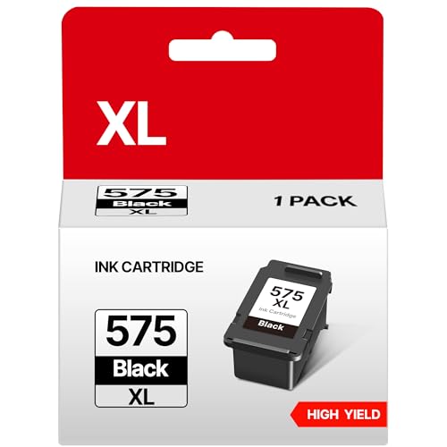 Druckerpatronen 575 XL PG-575XL Kompatibel für Canon 575 Black PG 575 XL 575XL PG575 PG 575 Patronen für Canon TS3550i Patronen TR4750i TS3551i TR4751i TR4755i TR4756i TS3750i (1er-Pack, Schwarz) von RUDGUZ