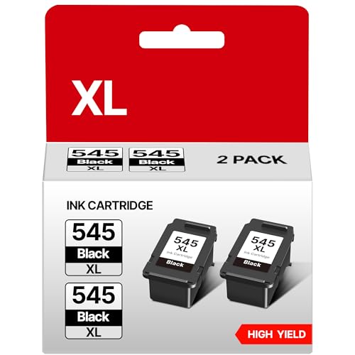 545 XL Schwarz PG-545XL PG545XL Kompatibel für Canon 545 545XL PG 545 Schwarz PG545 PG 545 XL für Canon MX495 Patronen TR4550 TR4650 TS3450 TS3351 TS3150 TR4551 TS3151 MG2555s (545 XL Black, 2er-Pack) von RUDGUZ