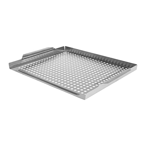 ruecab 1458 Grillguthalter zu Gemüse Edelstahl Silber 29 x 37 x 2 cm von RUECAB