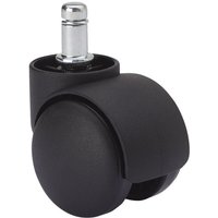 Ruedas Alex - Lenkrolle mit glattem Bolzen und glatter Achse, schwarz, max. Tragkraft 50 kg, 11 x 12 cm, ø 5 cm Ruedas Alex - Lenkrolle mit glattem Bolzen und glatter Achse, schwarz, max. Tragkraft 50 kg, 11 x 12 cm, ø 5 cm von RUEDAS ALEX