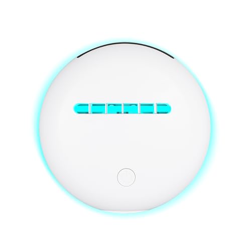 Automatischer Sterilisationsroboter, Leise, Saugroboter Tierhaare mit 3 Reinigungsmodi, Hochfrequenz-Nano-Wellen-UV-Licht Matischer, für Betten, Matratzen, Kissen, Teppichen, Sofas, Haustierbetten von RUETERY