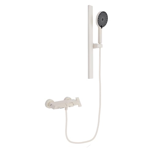 Duschset mit Handbrause 60cm, Höhenverstellbar Duschkopfhalterung und Ablagefläche, Badezimmer-Duschset für Hotels, Badezentren, Schwimmbäder, Schönheitssalons Duschset mit Handbrause 60cm, Höhenverstellbar Duschkopfhalterung und Ablagefläche, Badezimmer-Duschset für Hotels, Badezentren, Schwimmbäder, Schönheitssalons von RUETERY