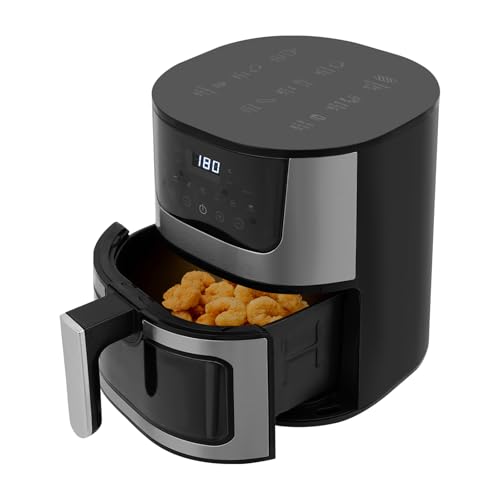 Heißluftfritteuse, Airfryer Groß mit Temperaturregelung 80-200 °C, Einstellbare Zeit 0–60 min, Automatischen Abschaltfunktion Heissluftfritteuse für Grillen/Backen/Frittieren Heißluftfritteuse, Airfryer Groß mit Temperaturregelung 80-200 °C, Einstellbare Zeit 0–60 min, Automatischen Abschaltfunktion Heissluftfritteuse für Grillen/Backen/Frittieren von RUETERY