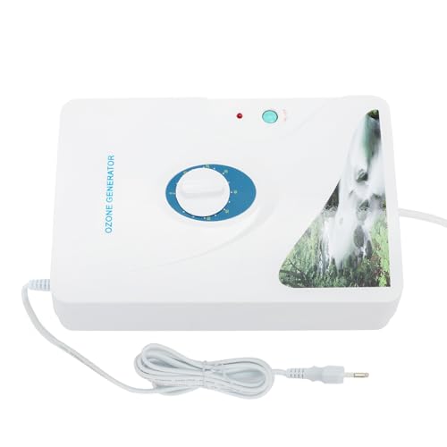 Ozongenerator 600mg/h, Luftreiniger Ozongenerator Geruchskiller mit Einstellbarer Zeitregler 2 Luftschlauch, Sterilisator Geruchskiller für Einsatz zu Hause oder im Büro. von RUETERY