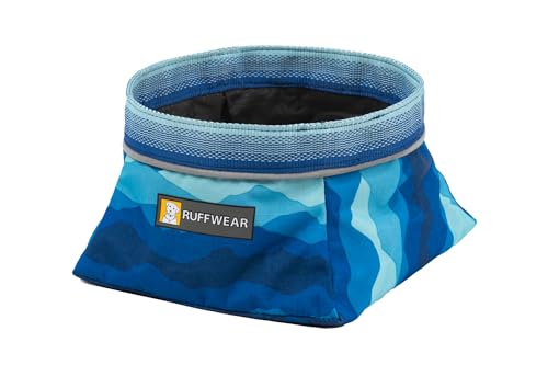 Ruffwear Quencher Travel Reise-Hundenapf, Tragbarer und Faltbarer Wassernapf für Hunds Coastal Mountains von RUFFWEAR