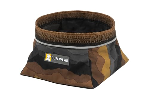 Ruffwear Quencher Travel Reise-Hundenapf, Tragbarer und Faltbarer Wassernapf für Hunds, Moonlight Mountains von RUFFWEAR