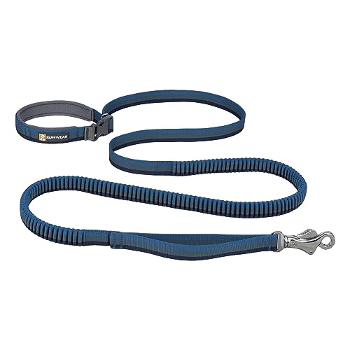 Ruffwear, Roamer Bungee-Hundeleine zum Laufen, Radfahren oder Wandern, kann mit der Hand oder ohne Hände verwendet Werden, Orion Blue, 5.5-7ft von RUFFWEAR