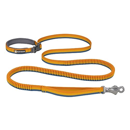 Ruffwear, Roamer Bungee-Hundeleine zum Laufen, Radfahren oder Wandern, kann mit der Hand oder ohne Hände verwendet Werden, gelber Schnee, 5.5-7ft von RUFFWEAR