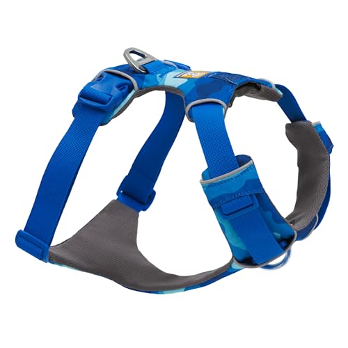 Ruffwear Front Range Hundegeschirr, reflektierendes Y-Geschirr, verstellbares, bequem gepolstertes Alltagsgeschirr für Spaziergänge und Hunderennen, 2 Leinenbefestigungen, Coastal Mountains L/XL von RUFFWEAR