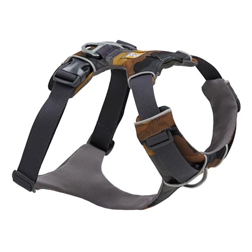 Ruffwear Front Range Hundegeschirr, reflektierendes Y-Geschirr, verstellbares, bequem gepolstertes Alltagsgeschirr für Spaziergänge und Hunderennen, 2 Leinenbefestigungen, Moonlight Mountains M von RUFFWEAR