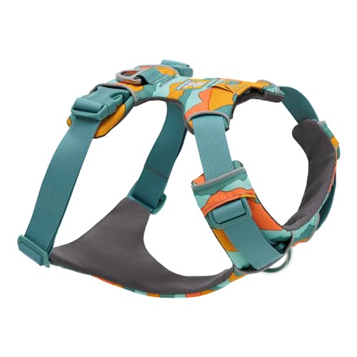 Ruffwear Front Range Hundegeschirr, reflektierendes Y-Geschirr, verstellbares, bequem gepolstertes Alltagsgeschirr für Spaziergänge und Hunderennen, 2 Leinenbefestigungen, Spring Mountains M von RUFFWEAR