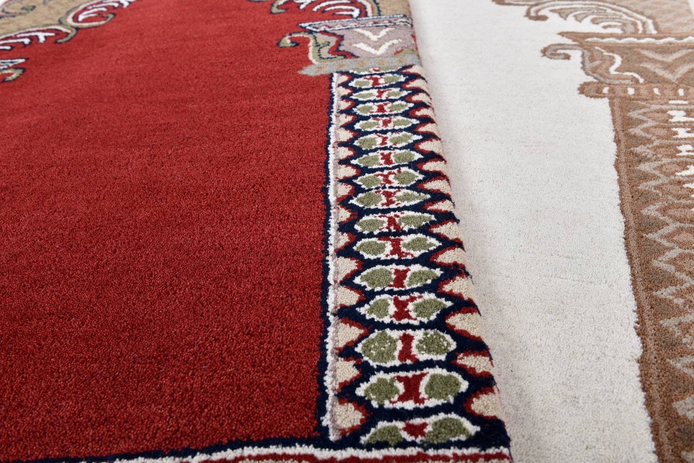 Orientteppich Gebetsteppich, Prayerrug, weich, hochwertig, RUG N' ROLL, Rechteckig, handgetuftet, Schurwolle von RUG N' ROLL