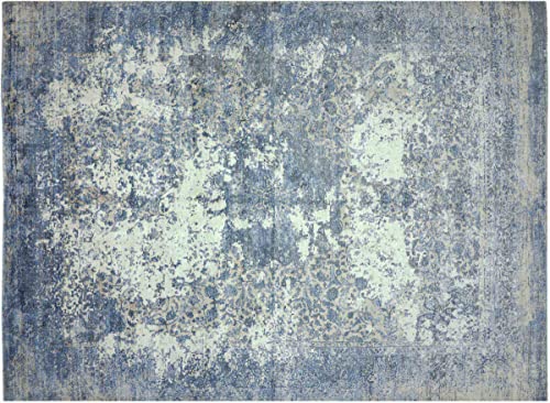 RUG PRINCE Handloom Vintage 300x250 Handgewebt Teppich 250x300 Blau Abstrakt Handarbeit Orient von RUG PRINCE
