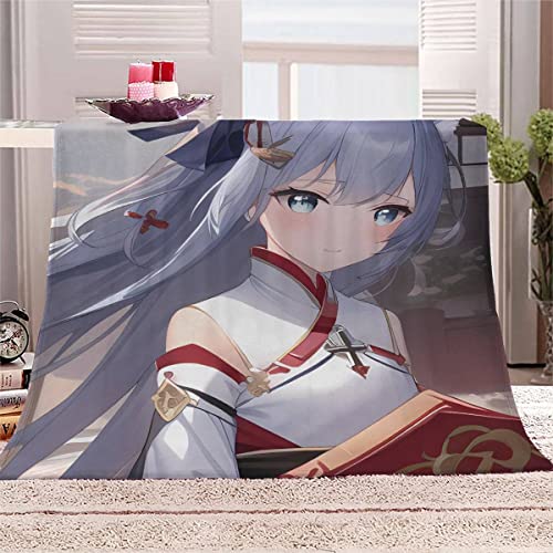 RUGINA Anime Kuscheldecken 130x150 cm Decke Manga-Mädchen 3D-Digitaldruck Weich Flanelldecke für Kinder Erwachsene Sofaüberwurf Decke von RUGINA