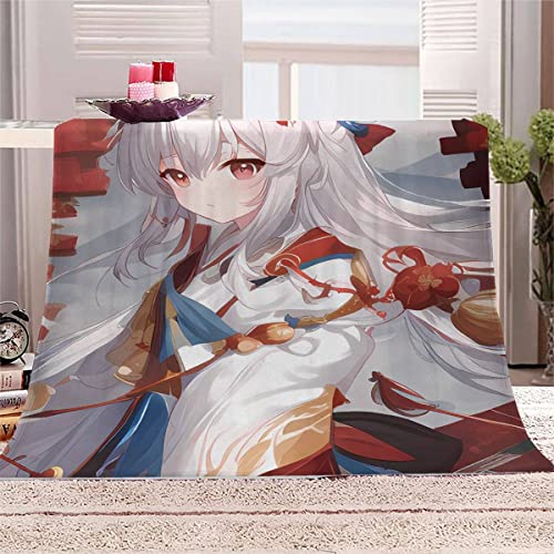 RUGINA Anime Kuscheldecken 180x220 cm Decke Kawaii-Mädchen 3D-Digitaldruck Weich Flanelldecke für Kinder Erwachsene Sofaüberwurf Decke von RUGINA