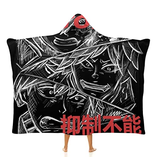 RUGINA Flanell Decken mit Kapuze Anime Kapuze Umhang Decke 130 x 150 cm Tokyo Japan Umhang Kapuzendecke Weich und Bequem Wohndecke für Erwachsene und Kinder von RUGINA
