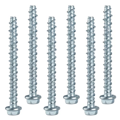 30 Stück Betonschrauben M6 x 75mm, Betonschraube Sechskantkopf Schrauben Set, Betonschrauben ohne Dübel verzinkt mit Scheibe, Schraubanker für Industrie Mauerwerk Beton Architektur 30 Stück Betonschrauben M6 x 75mm, Betonschraube Sechskantkopf Schrauben Set, Betonschrauben ohne Dübel verzinkt mit Scheibe, Schraubanker für Industrie Mauerwerk Beton Architektur von RUGLAMZHIP