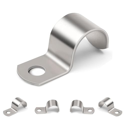 40x Metallkabelschellen Metall Rohrschellen, M10 V2A Edelstahl 304 Rohrbefestigung Schlauchschnalle, Einzelloch Rohrhalterung Halbschelle Befestigungsschelle Kabelfixierung für Kabel Rohre Ø 9-10 mm 40x Metallkabelschellen Metall Rohrschellen, M10 V2A Edelstahl 304 Rohrbefestigung Schlauchschnalle, Einzelloch Rohrhalterung Halbschelle Befestigungsschelle Kabelfixierung für Kabel Rohre Ø 9-10 mm von RUGLAMZHIP