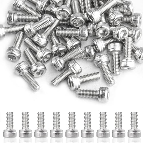 50 Stück M3 Schrauben Set, M3 x 8mm Zylinderschrauben mit Innensechskant Schrauben Set, DIN 912 A2 V2A Edelstahl Zylinderkopfschrauben, Gewindeschrauben Set, Innensechskantschrauben Sortiment 50 Stück M3 Schrauben Set, M3 x 8mm Zylinderschrauben mit Innensechskant Schrauben Set, DIN 912 A2 V2A Edelstahl Zylinderkopfschrauben, Gewindeschrauben Set, Innensechskantschrauben Sortiment von RUGLAMZHIP