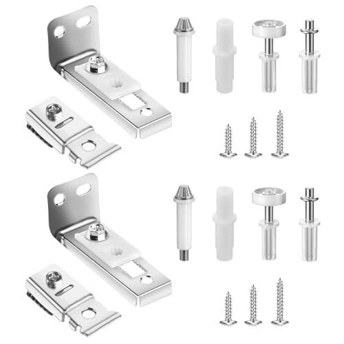 Bifold Door Hardware Repair Kit, Bifold Closet Door Hardware Kit for 7/20.3 cm to 2.5 cm Sliding Door Track, with Top & Bottom Bracket, Bi-fold Doors Top Pivot and Guide Wheel, Folding Doors Hardware Bifold Door Hardware Repair Kit, Bifold Closet Door Hardware Kit for 7/20.3 cm to 2.5 cm Sliding Door Track, with Top & Bottom Bracket, Bi-fold Doors Top Pivot and Guide Wheel, Folding Doors Hardware von RUGLAMZHIP
