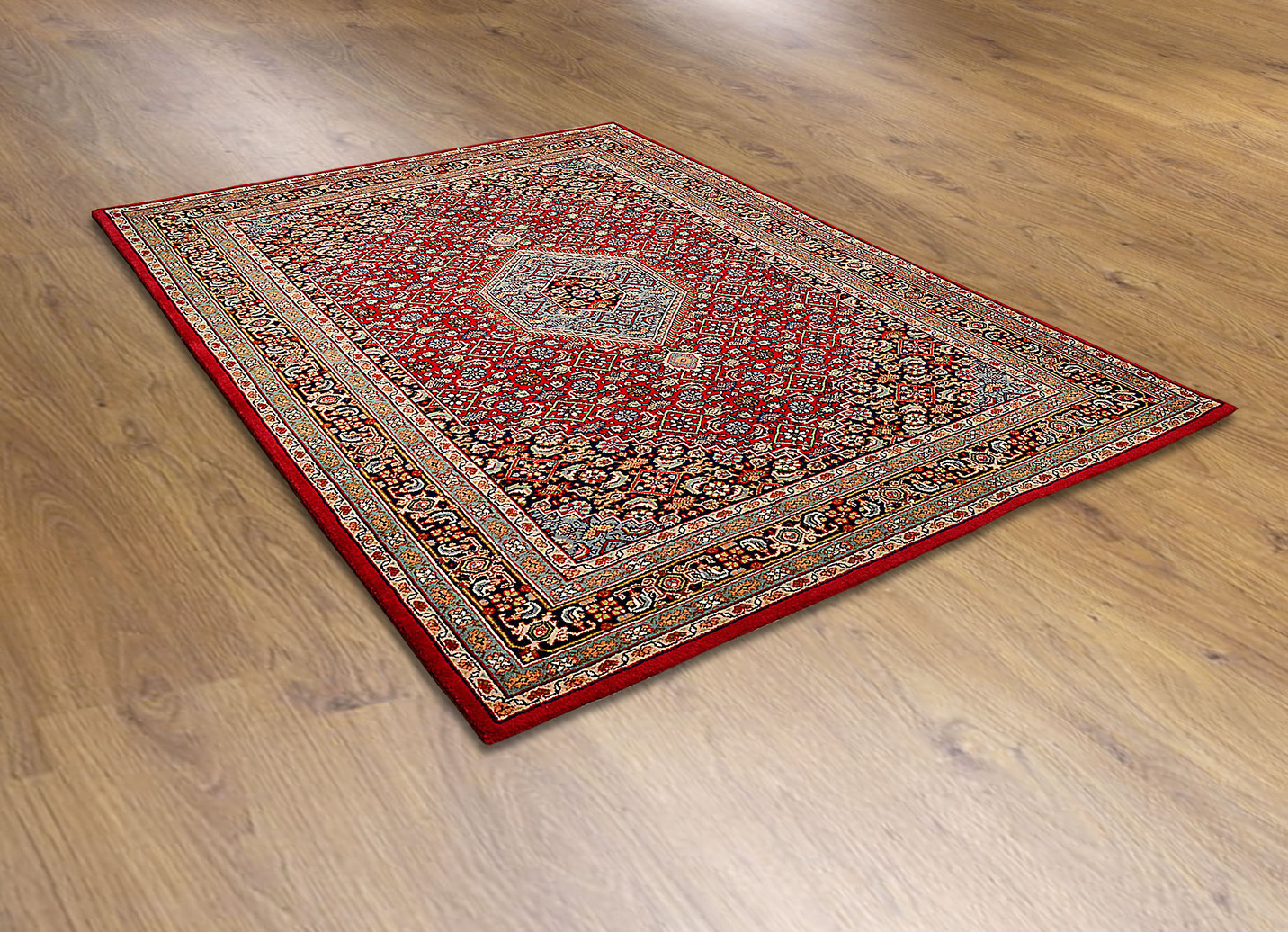 Handgetuftete Brücken und Teppiche aus 100% Schurwolle, Qualität Klassik, Größe 185 (Brücke, 140x200 cm), Rot von RUGMARK