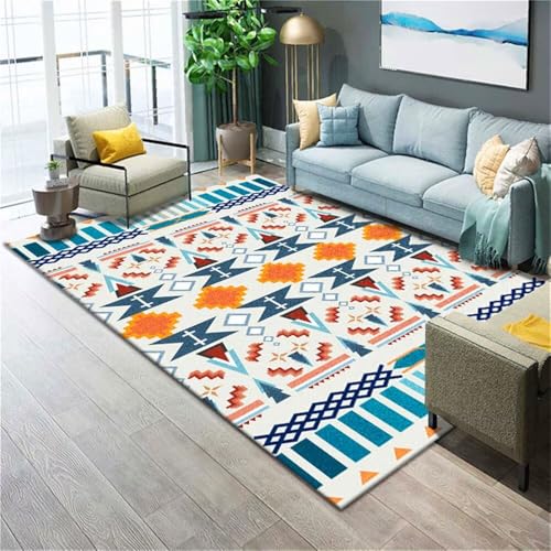 Anti Teppich Rutsch Waschbare Teppiche Farbe Farbschema Sofa Teppich pflegeleicht rutschfest Kleiner 50x70cm von RUGMRZ