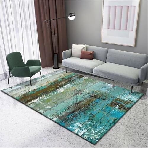 Mädchen Zimmer Deko Dywan Grau-Blaue Tuschemalerei kann angepasst Werden. Teppich Rutsch Stop Wohnzimmer Weich 180X280CM Mädchen Zimmer Deko Dywan Grau-Blaue Tuschemalerei kann angepasst Werden. Teppich Rutsch Stop Wohnzimmer Weich 180X280CM von RUGMRZ