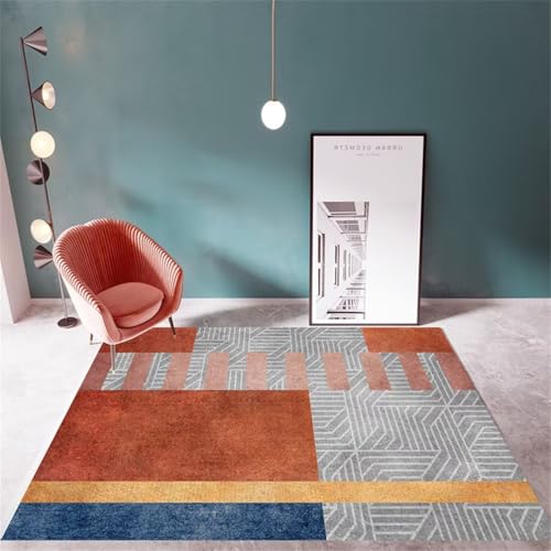 RUGMRZ Anti Rutsch TeppichTeppich Waschbar In Waschmaschine Kinderzimmer Teppich Junge 90x150CM Creative Color Matching GrauBlauer rechteckiger für das Schlafzimmer. Flur RUGMRZ Anti Rutsch TeppichTeppich Waschbar In Waschmaschine Kinderzimmer Teppich Junge 90x150CM Creative Color Matching GrauBlauer rechteckiger für das Schlafzimmer. Flur von RUGMRZ