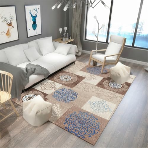 RUGMRZ Antirutsch Für Teppich 50X80Cm Flur Waschbar Mehrfarbig Unterlagen rutschfest Esstisch Deko Teppiche Kinderteppicheabstrakte Kunst Dekoration Schmutzabwe von RUGMRZ