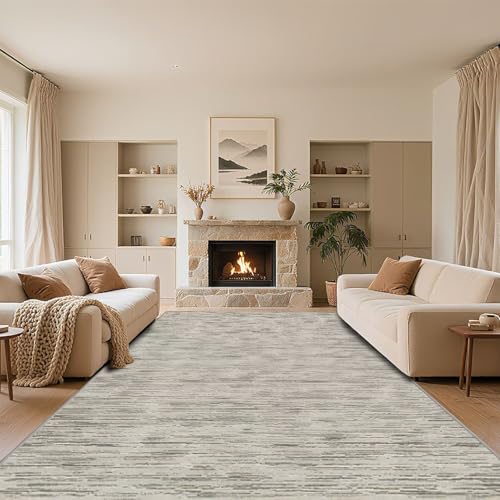 RUGMRZ Antirutsch Fußmatte Innen Grau 60x90cm,Moderne Einfachheit Weich,Kurzflor für Schlafzimmer,Wohnungs,Esszimmer von RUGMRZ