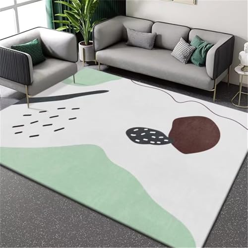 RUGMRZ Antirutsch Teppich Kinderzimmer grau Cyan 160x230cm, Vintage Modernes minimalistisches Design für Wohnzimmer Esszimmer Arbeitszimmer RUGMRZ Antirutsch Teppich Kinderzimmer grau Cyan 160x230cm, Vintage Modernes minimalistisches Design für Wohnzimmer Esszimmer Arbeitszimmer von RUGMRZ