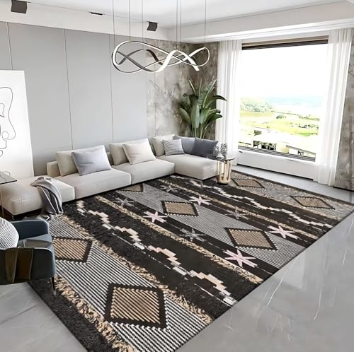 RUGMRZ Antirutsch Teppich Waschbar rutschfest 40x60cm,Schwarz Fußmatte,Abstrakte Kunst für Flur,Terrasse,Eingangs RUGMRZ Antirutsch Teppich Waschbar rutschfest 40x60cm,Schwarz Fußmatte,Abstrakte Kunst für Flur,Terrasse,Eingangs von RUGMRZ