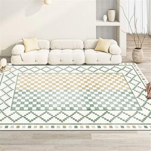 RUGMRZ Antirutsch TeppichTeppich Läufer Home Teppich 180x250CM Ornament GrünModerner Streifenteppich Küchenteppich rutschfest von RUGMRZ
