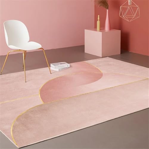 RUGMRZ Area Rug 200x300CM wc Teppich Jungen Altes Rosa Goldener moderner minimalistischer Teppich. Outdoorteppich Klein RUGMRZ Area Rug 200x300CM wc Teppich Jungen Altes Rosa Goldener moderner minimalistischer Teppich. Outdoorteppich Klein von RUGMRZ