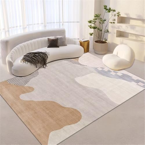 RUGMRZ Baby Teppich Mädchen küchen 200x290CM Für Terrasse Grau Moderner minimalistischer nach maß XXL von RUGMRZ