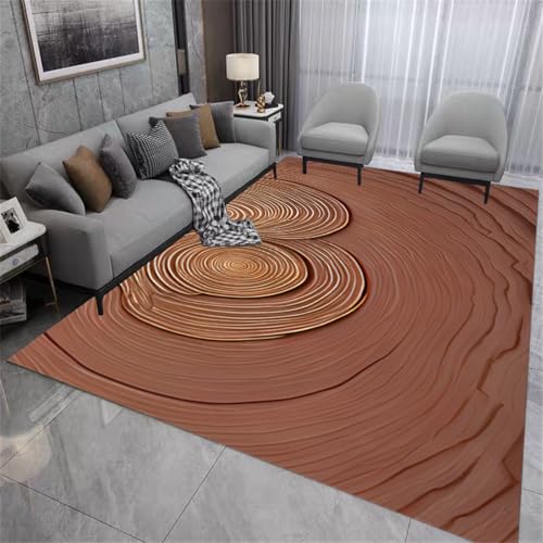 RUGMRZ Bad Teppiche 180X250Cm Vintage Optik 13 Braun Outdoorteeppich Teppich Eingangsbereich Licht Luxus Wohnzimmer Sofa Schlafzimmer Abstrakt Waschbar von RUGMRZ