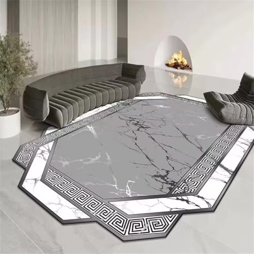 RUGMRZ Badteppich 160X200Cm Teppich Rutschstop 11 Grau Kinder Jungs Bettumrandung Leichter Luxus Exotisches Wohnzimmer Unregelmäßiger Marmor RUGMRZ Badteppich 160X200Cm Teppich Rutschstop 11 Grau Kinder Jungs Bettumrandung Leichter Luxus Exotisches Wohnzimmer Unregelmäßiger Marmor von RUGMRZ