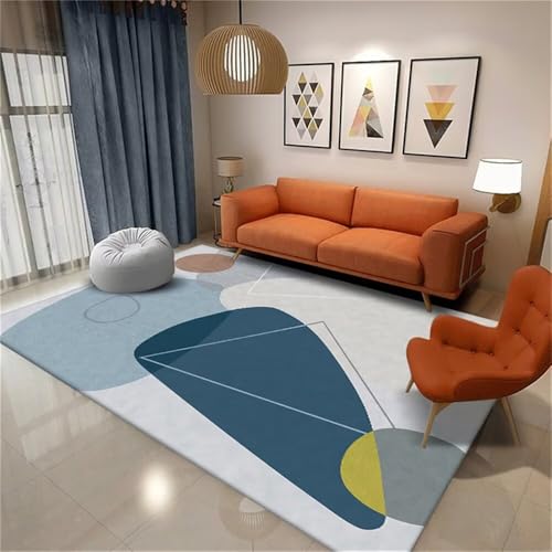 RUGMRZ Badteppich Teppich rutschfest Das grau-Blaue Muster kann angepasst Werden. Balkonteppich Balkon Outdoor 160X230CM RUGMRZ Badteppich Teppich rutschfest Das grau-Blaue Muster kann angepasst Werden. Balkonteppich Balkon Outdoor 160X230CM von RUGMRZ