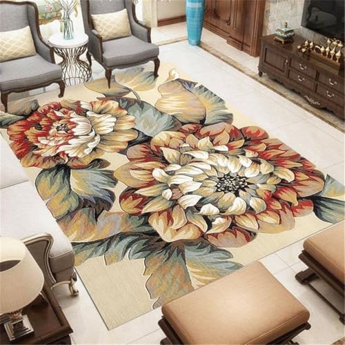 RUGMRZ Balkon Boden Teppich Vintage Schlafzimmer Klassische Kunst Waschbar Mehrfarbig Deko Wohnzimmer Muster 150X200CM RUGMRZ Balkon Boden Teppich Vintage Schlafzimmer Klassische Kunst Waschbar Mehrfarbig Deko Wohnzimmer Muster 150X200CM von RUGMRZ