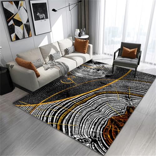 RUGMRZ Balkon Outdoor Teppich 80X160Cm Kinderzimme 15 Schwarz Couchtisch Modern Badteppich Wohnzimmer Sofa Schlafzimmer Bett Studie Abstrakt von RUGMRZ